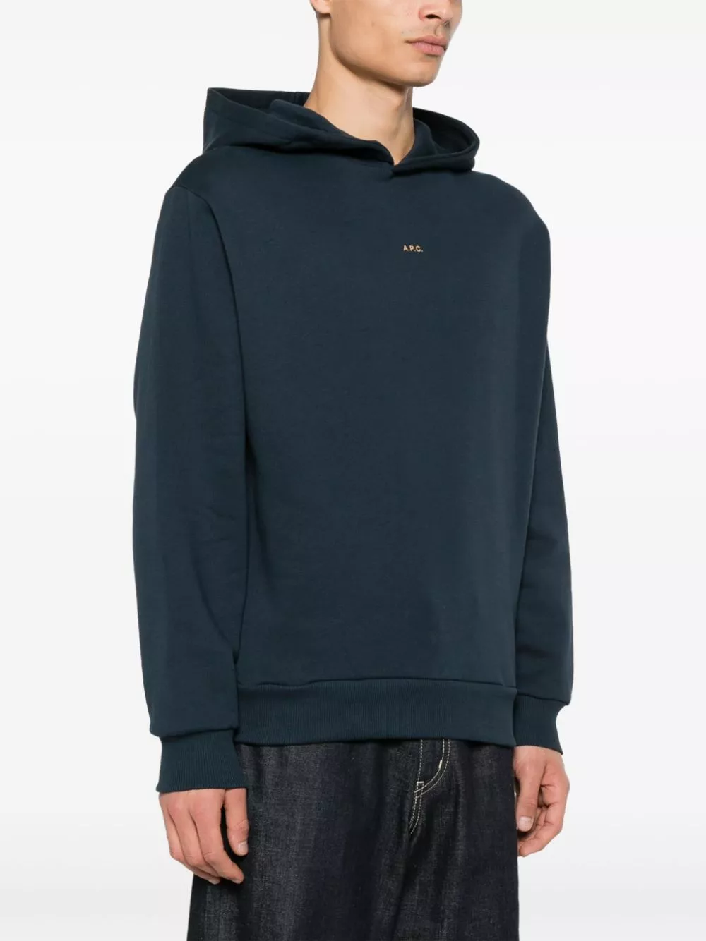 Affordable A.P.C. logo-print hoodie Men 0114