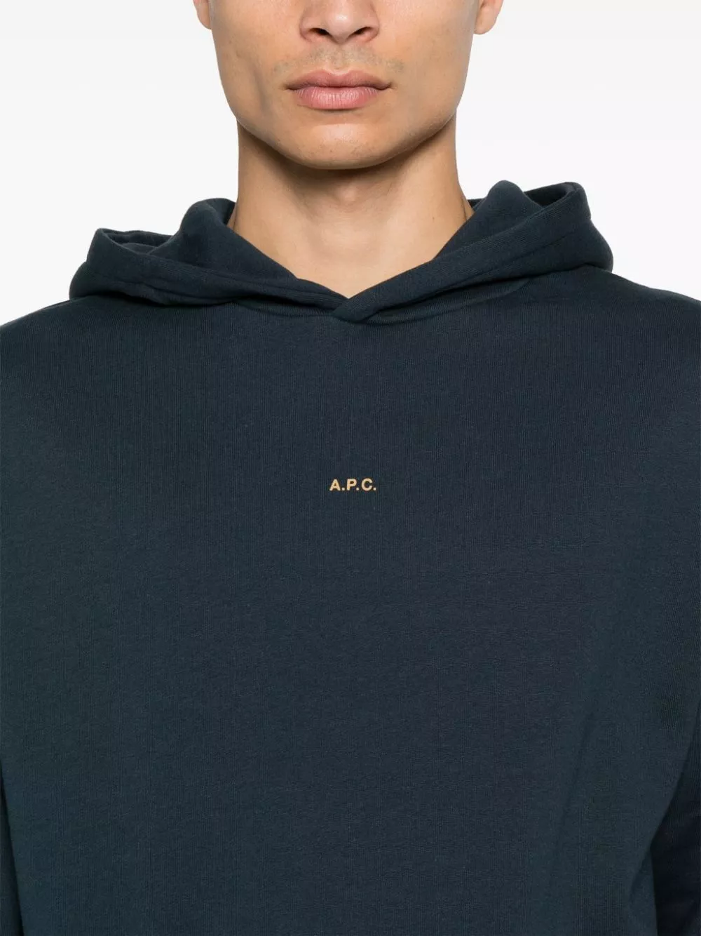 Affordable A.P.C. logo-print hoodie Men 0114