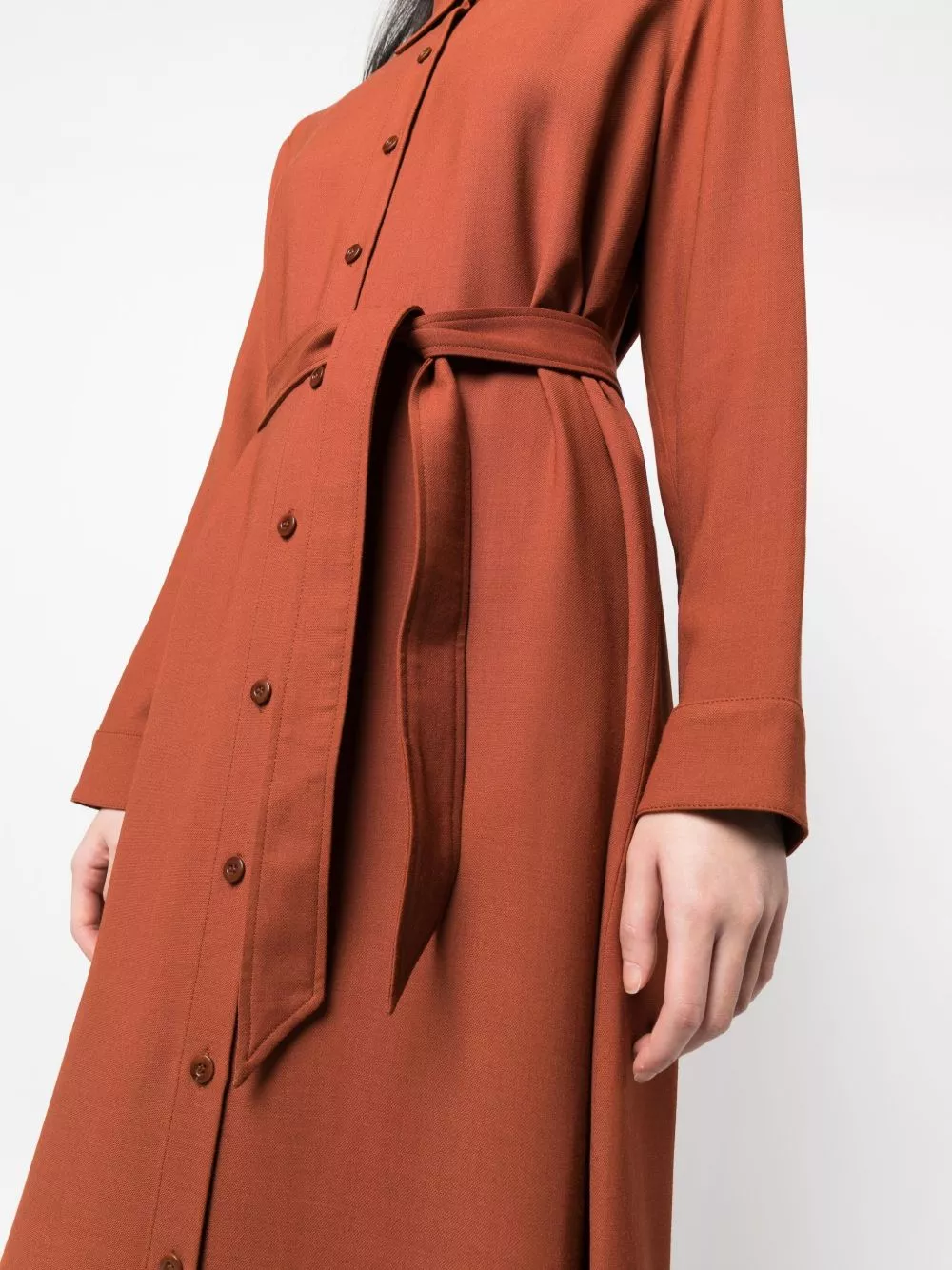 Affordable A.P.C. Gwyneth belted shirtdress Women 0115