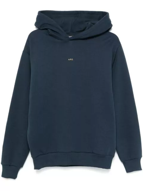 A.P.C. logo-print hoodie Men 0114