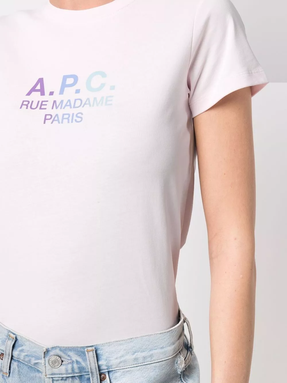 Affordable A.P.C. Rue Madame Paris cotton T-shirt Women 0113