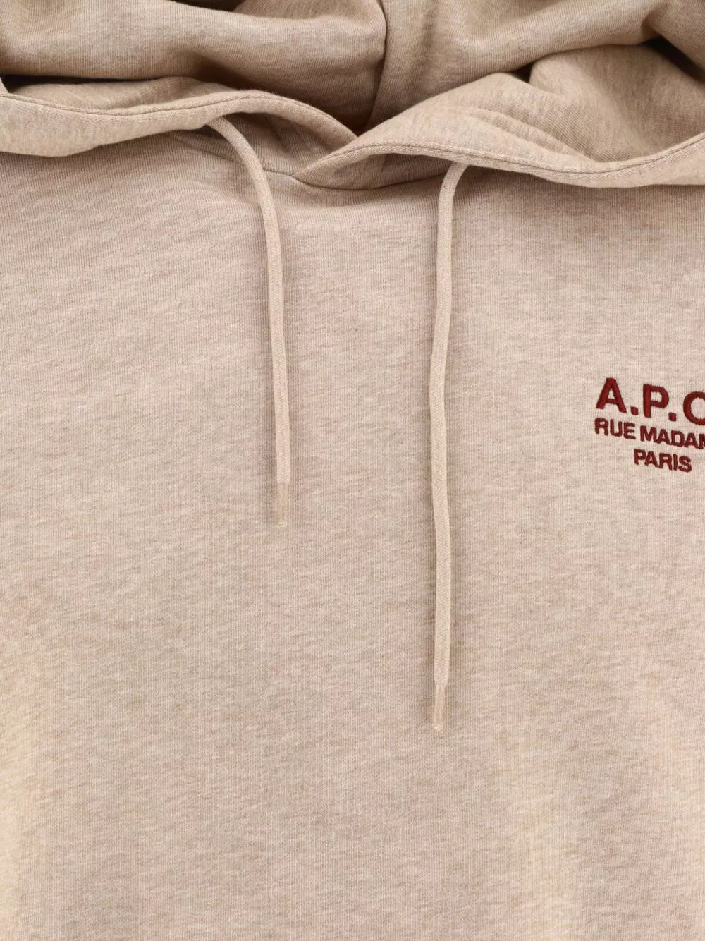 Cheap A.P.C. logo-embroidered jersey hoodie Men 0113