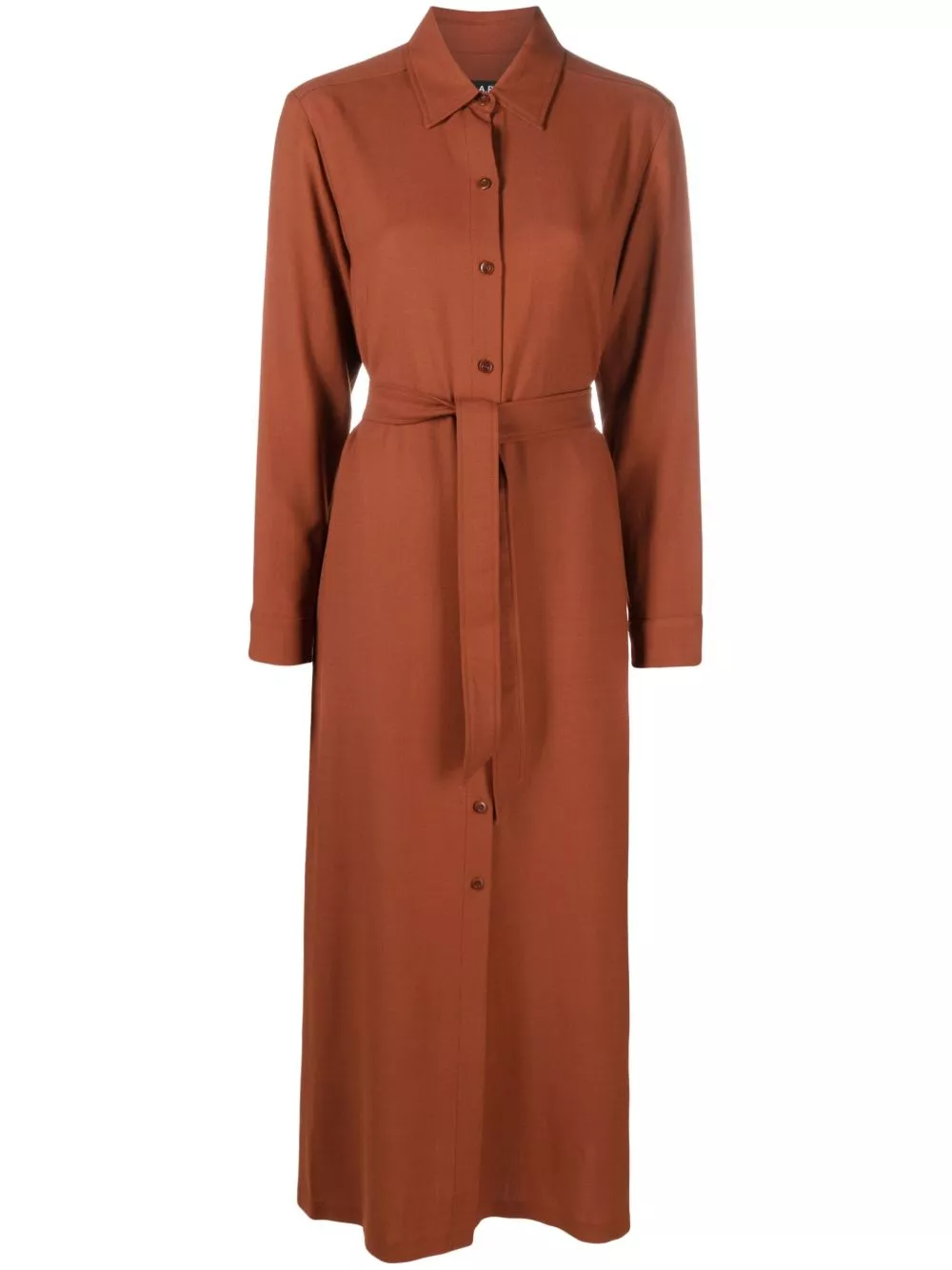 Affordable A.P.C. Gwyneth belted shirtdress Women 0115