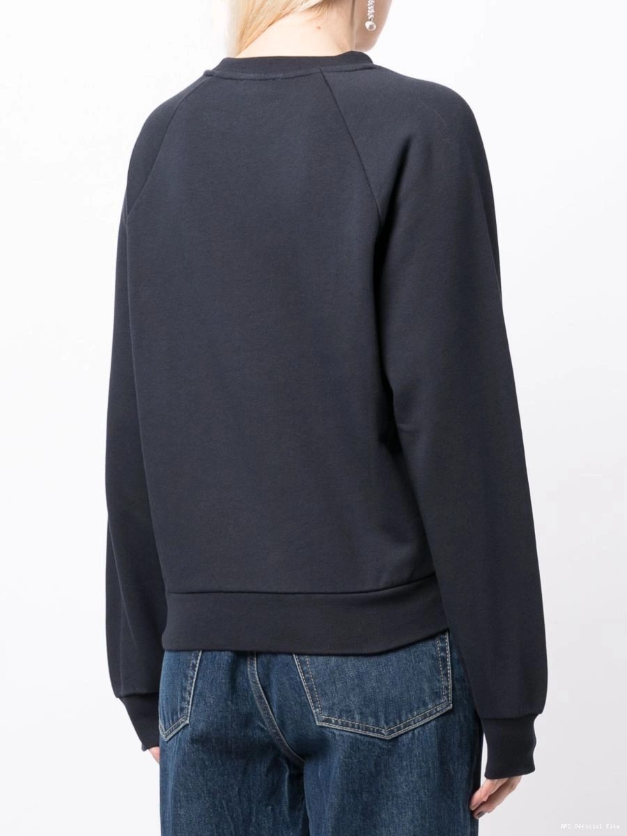 Affordable cotton A.P.C. Women logo-patch sweatshirt 0314