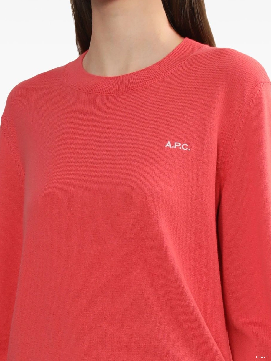 Cheap A.P.C. jumper logo-embroidered Women 0309