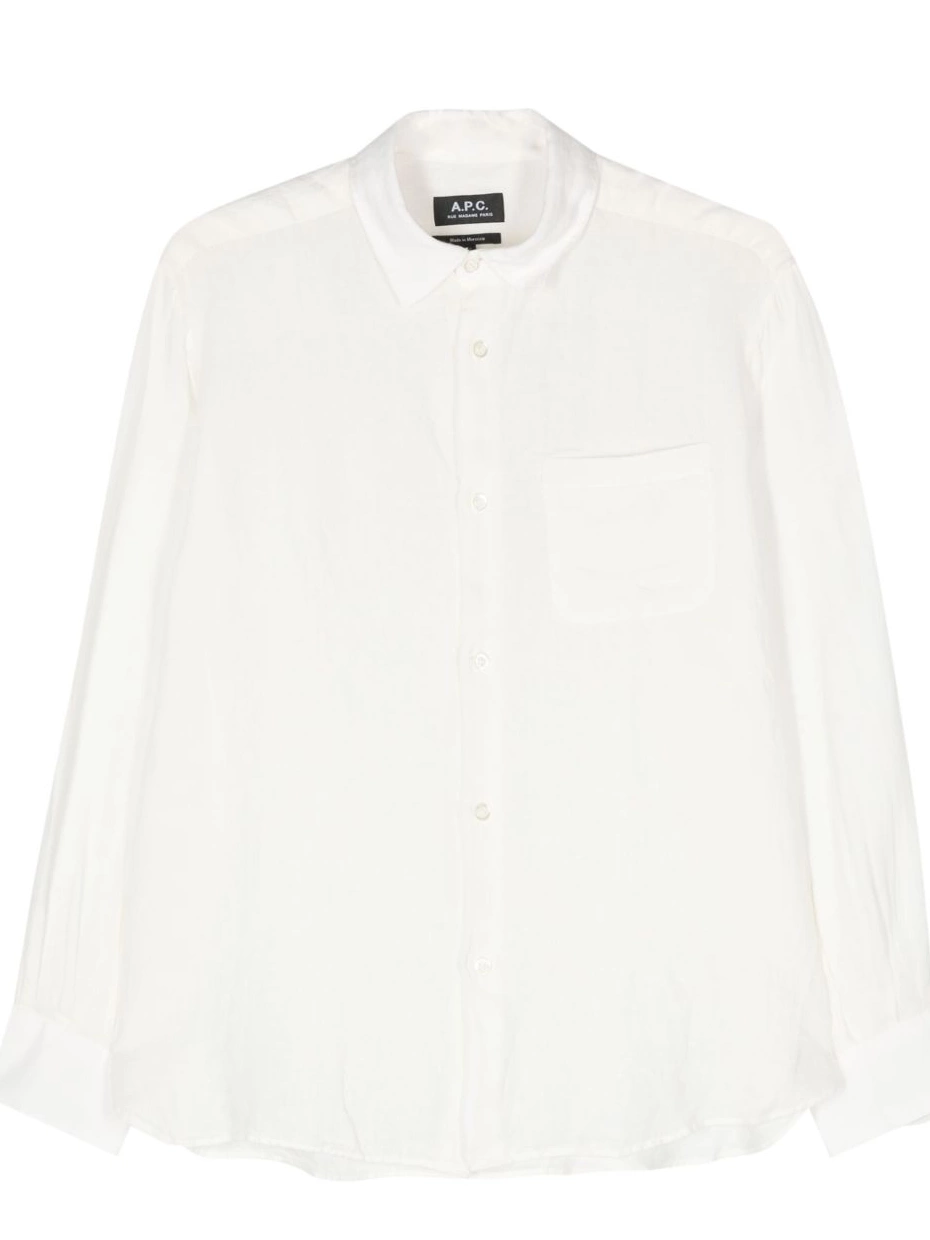 Cheap linen Women shirt A.P.C. classic-collar 0303