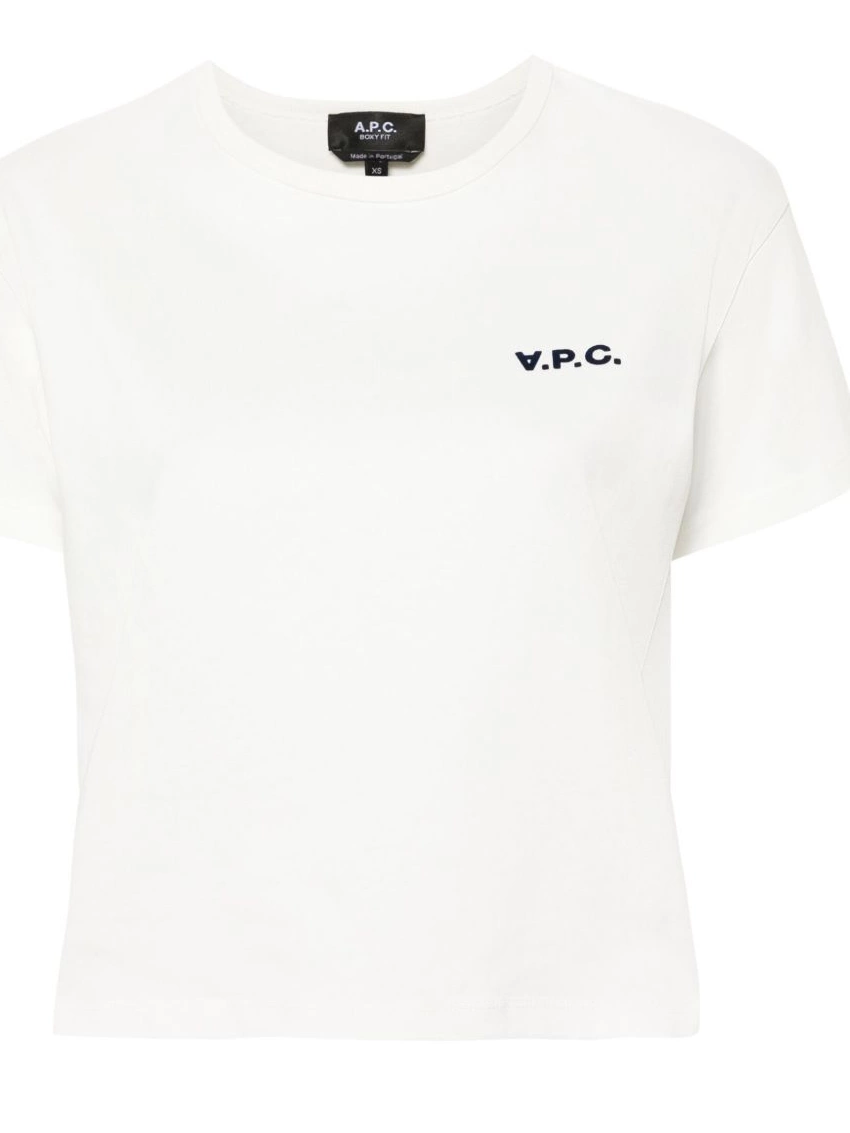 Cheap Women T-shirt logo-applique A.P.C. cropped 0304