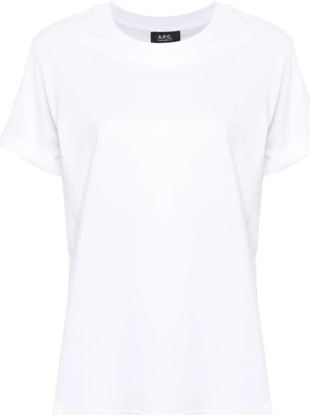 Cheap T-shirt A.P.C. Women logo-embroidered 0316