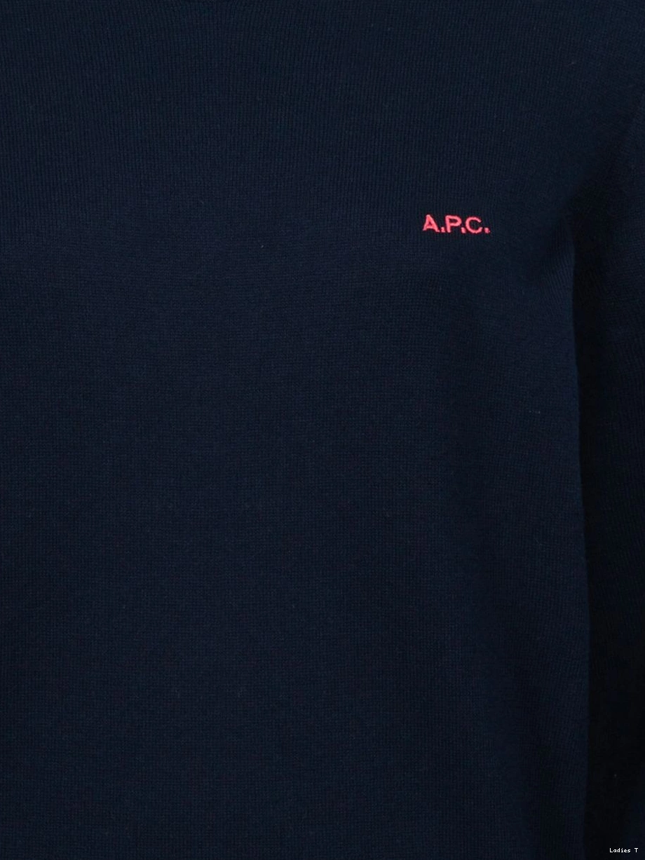 Affordable Women A.P.C. logo-embroidered jumper 0306