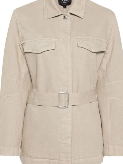 A.P.C. Women jacket belted denim 0319