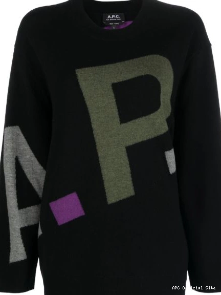 Cheap A.P.C. logo-print Women jumper wool 0303