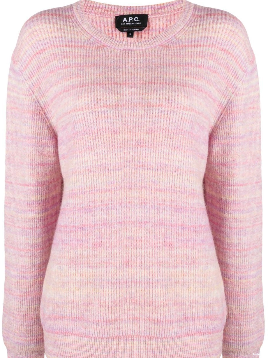 Affordable A.P.C. jumper Women crew-neck marl-knit 0315