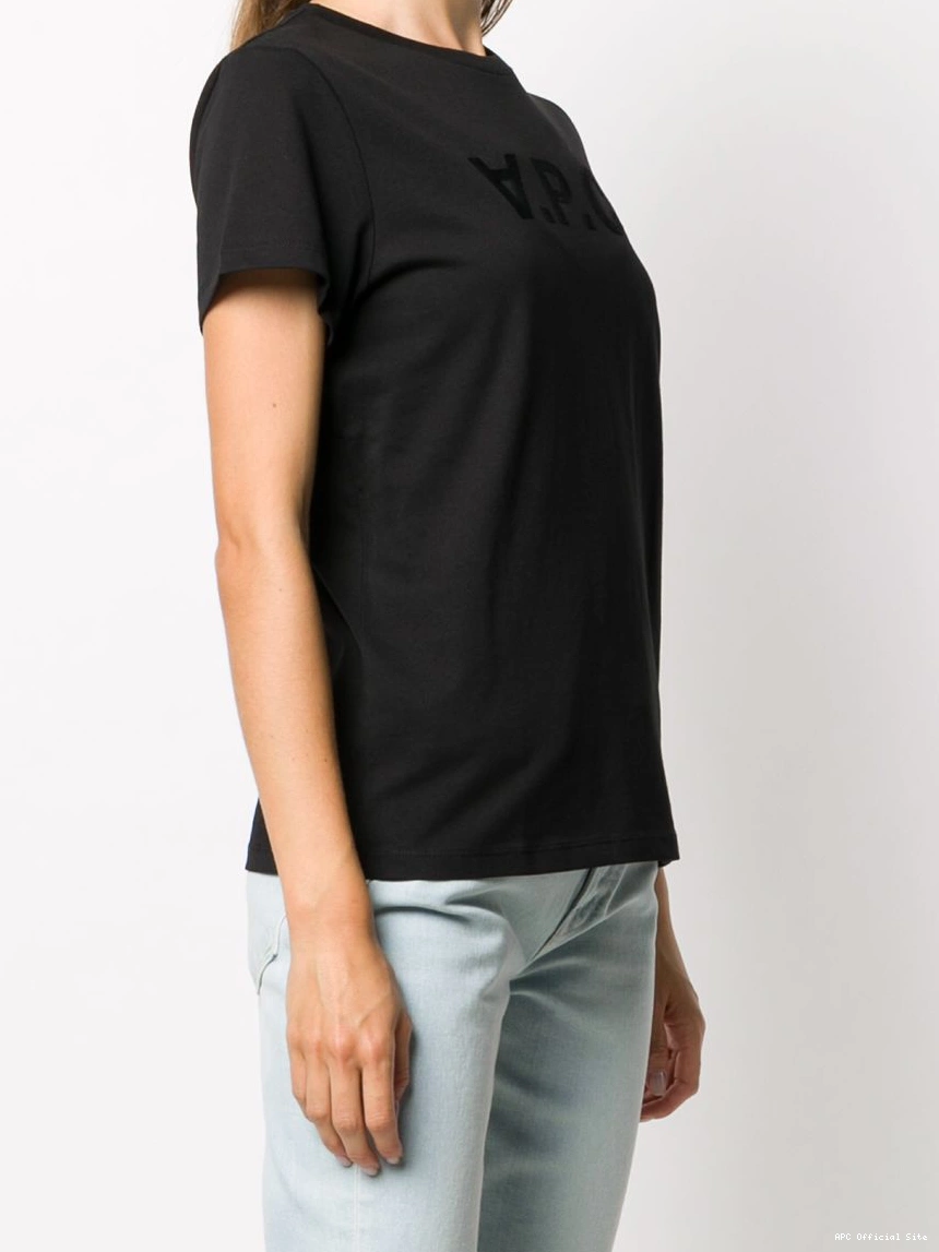 Cheap logo-print Women t-shirt sleeve A.P.C. short 0303