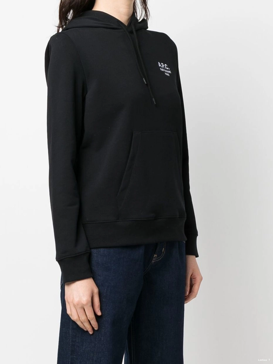 Affordable embroidered-logo Women A.P.C. detail hoodie 0308