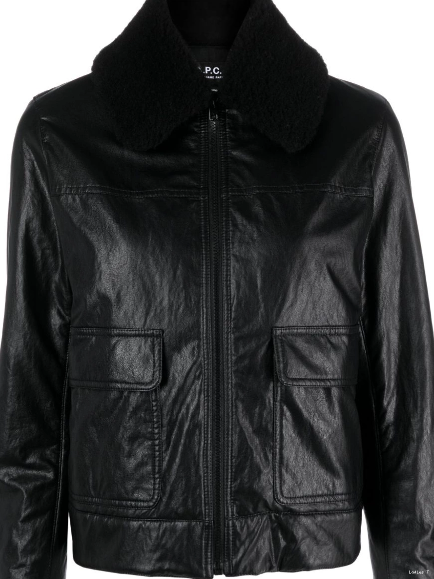 Affordable leather faux jacket A.P.C. Women Tina bomber 0317