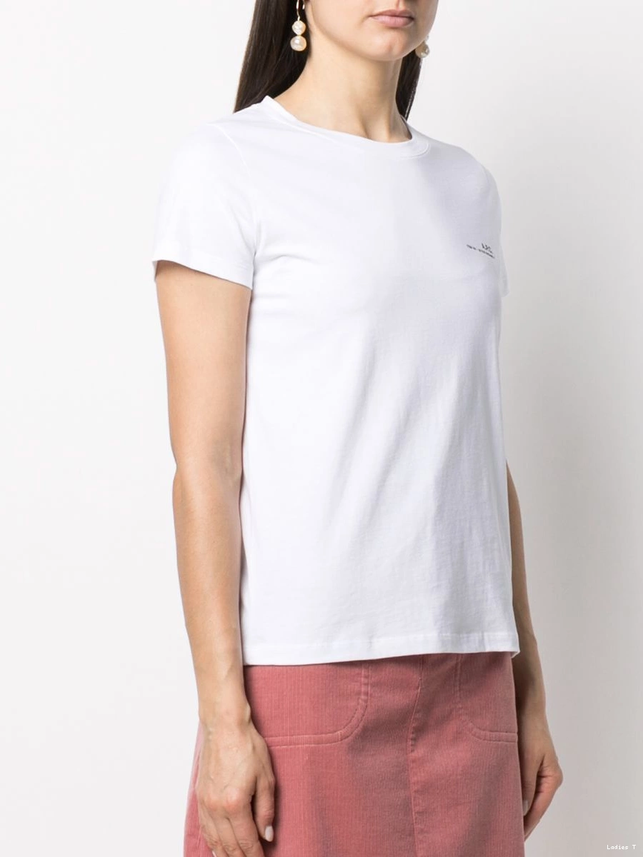 Cheap A.P.C. cotton logo-print T-shirt Women 0312