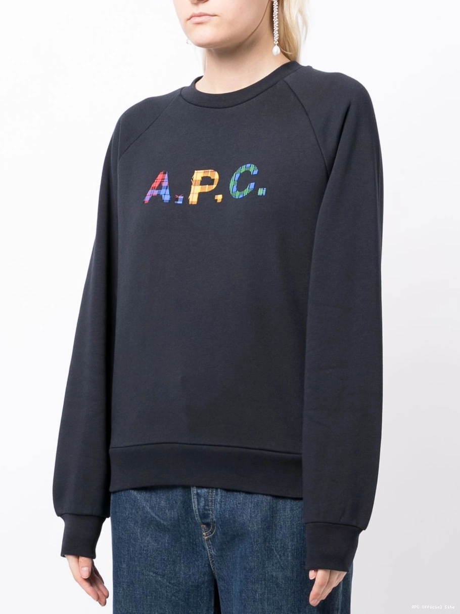 Affordable cotton A.P.C. Women logo-patch sweatshirt 0314