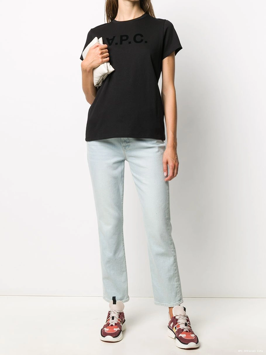 Cheap logo-print Women t-shirt sleeve A.P.C. short 0303