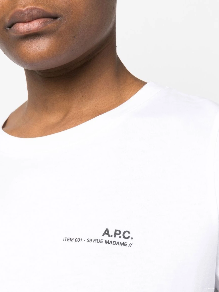 Cheap T-shirt A.P.C. logo-print Women neck crew 0313