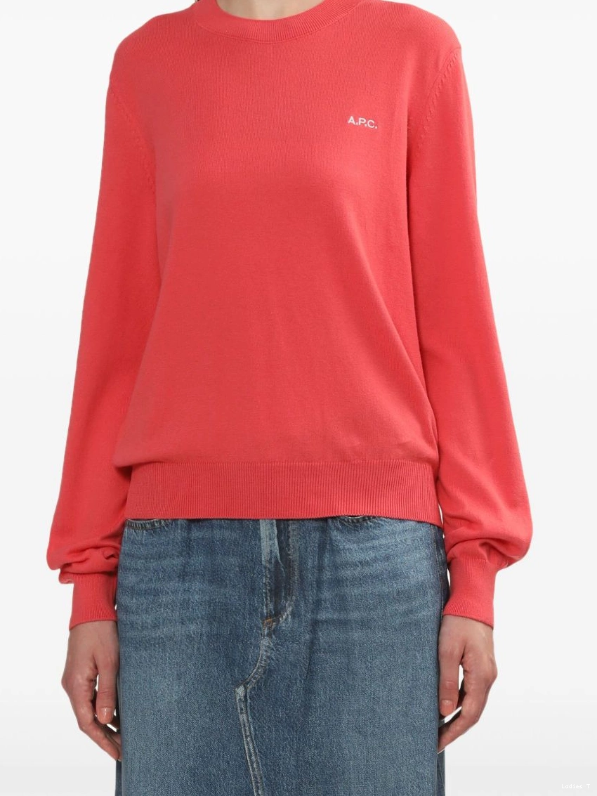 Cheap A.P.C. jumper logo-embroidered Women 0309