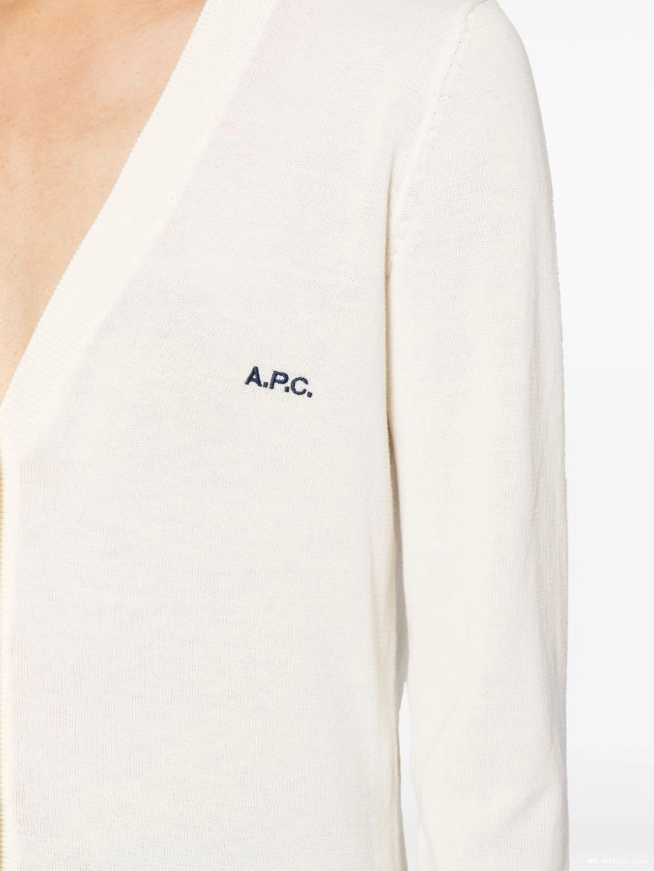 Affordable V-neck A.P.C. cotton cardigan Women 0303