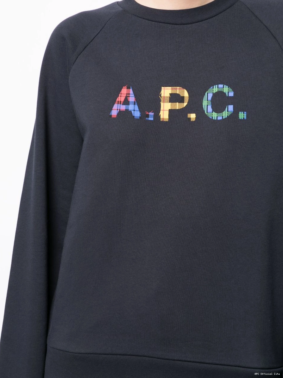 Affordable cotton A.P.C. Women logo-patch sweatshirt 0314