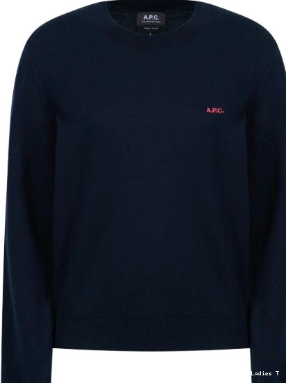 Affordable Women A.P.C. logo-embroidered jumper 0306