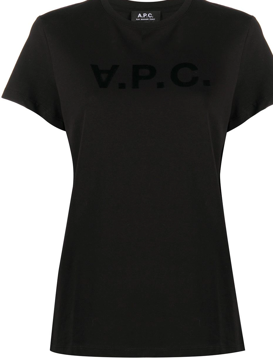 Cheap logo-print Women t-shirt sleeve A.P.C. short 0303