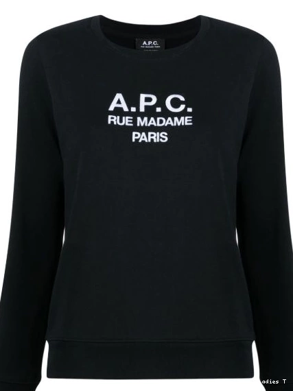 Women logo-embroidered sweatshirt A.P.C. cotton Tina 0319