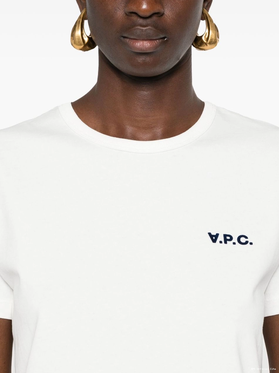 Cheap Women T-shirt logo-applique A.P.C. cropped 0304