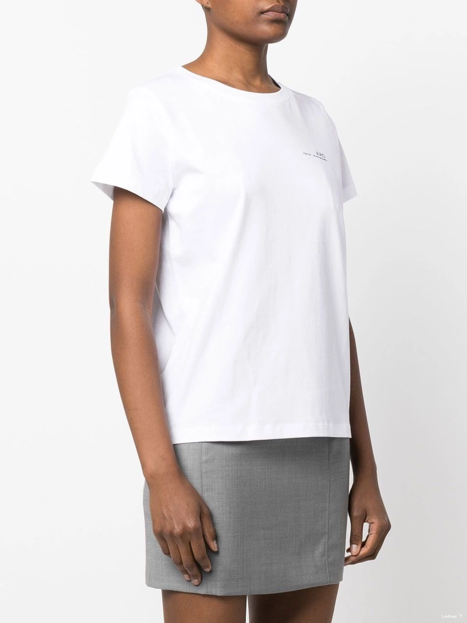 Cheap T-shirt A.P.C. logo-print Women neck crew 0313