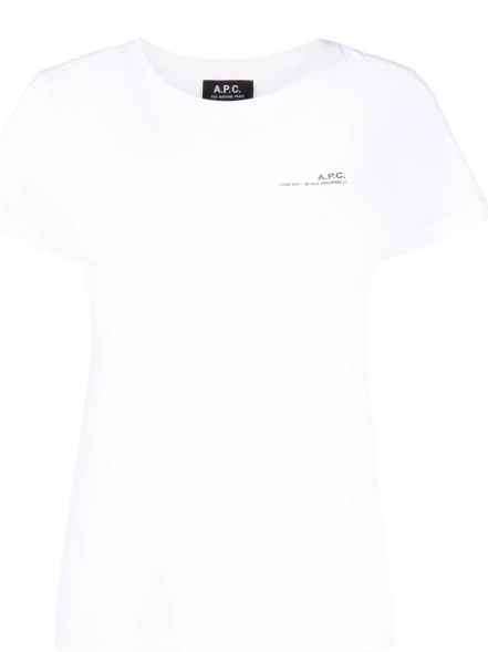 T-shirt A.P.C. logo-print Women neck crew 0313