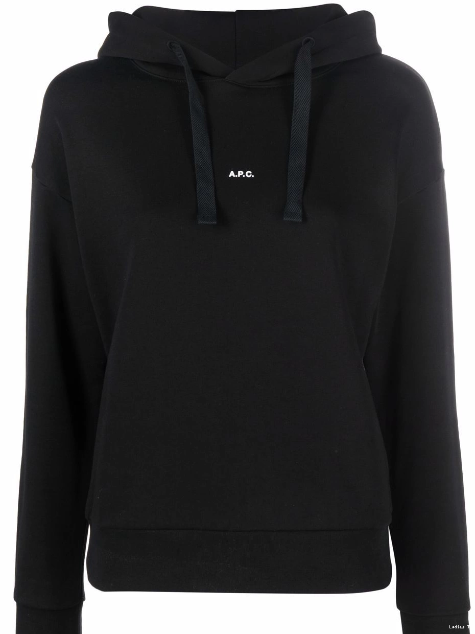 Cheap Women hoodie logo-print A.P.C. Christaina 0313